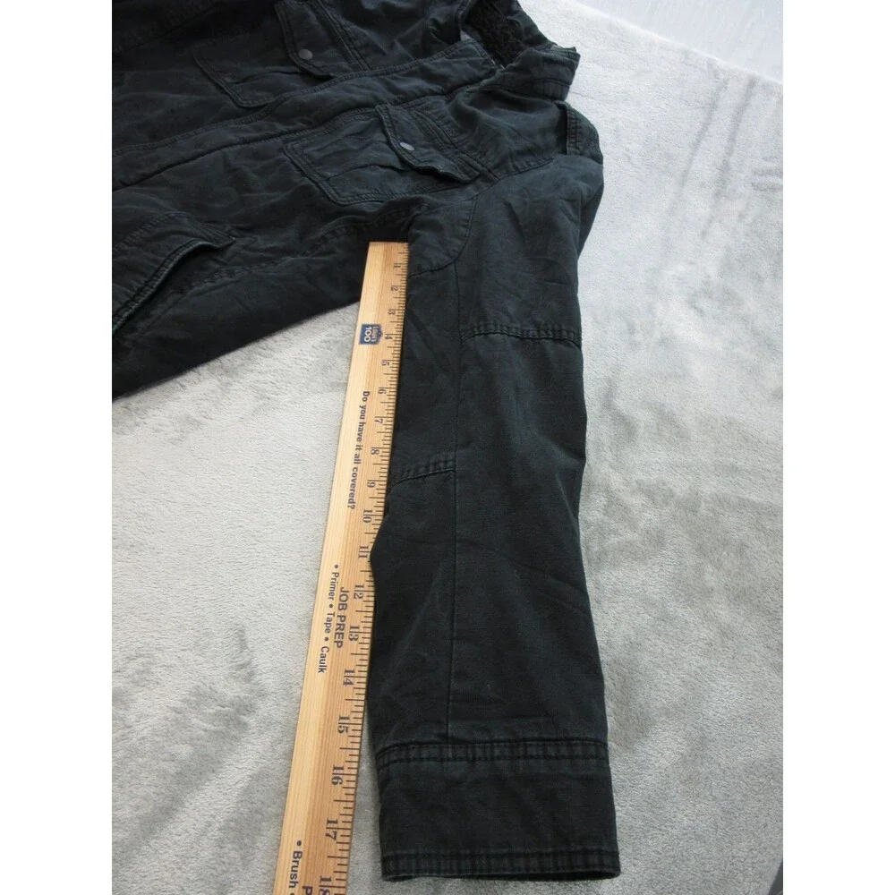 Levi’s Denim Jean Jacket Men’s Small Black Sherpa Lined Trucker Retro Y2K